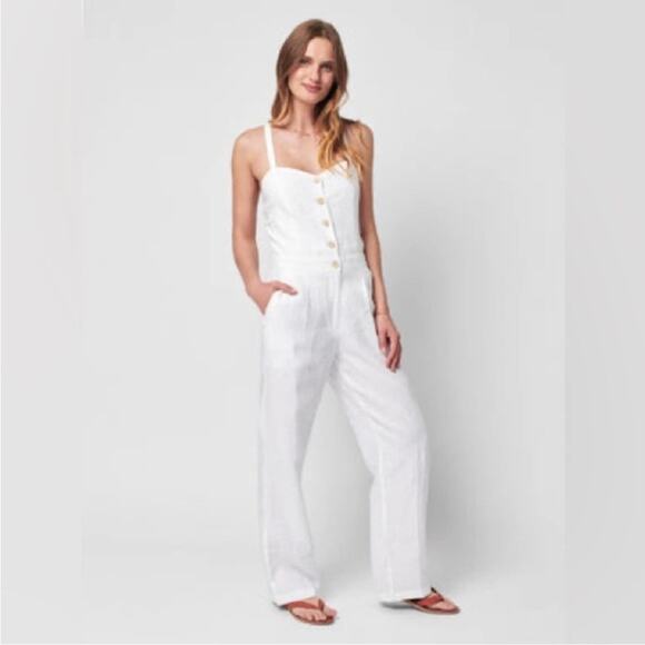 Faherty Ozzy Linen Jumpsuit - Picture 1 of 10